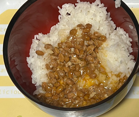 納豆と白米
